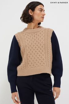 Chinti & Parker Cable Knit Aran Wool Jumper (U67591) | 396 €