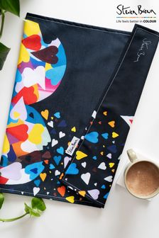 Steven Brown Art Black Heart of Hearts Tea Towel (U67700) | ￥2,640