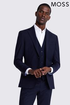 MOSS Dark Navy Blue Tailored Fit Suit