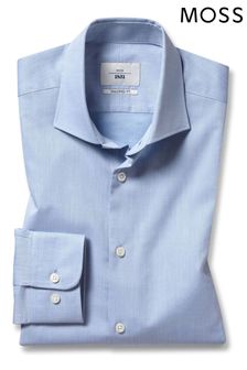 Moss Blue Tailored Fit Egyptian Cotton Twill Shirt (U67955) | 60 €