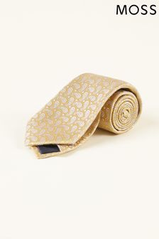 Moss Bros Yellow Paisley Silk Tie (U67971) | 40 €