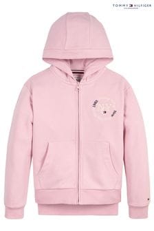 Tommy Hilfiger Timeless Pullover mit durchgehendem Reißverschluss, Pink (U68169) | 43 € - 50 €