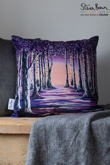 Steven Brown Art Purple Purple Forest 45cm Cushion (U68205) | kr454