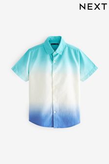 Aqua Blue Dip Dye Shirt (3mths-16yrs) (U68648) | €9 - €12.50