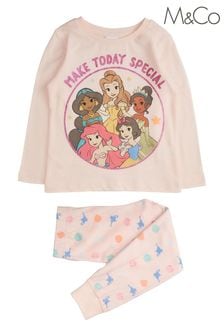 M&Co Pink Princess Pyjamas Set (U68675) | €21.50 - €24