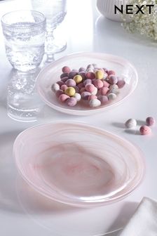 Pink Easter Glass Serve Bowl (U68756) | DKK84