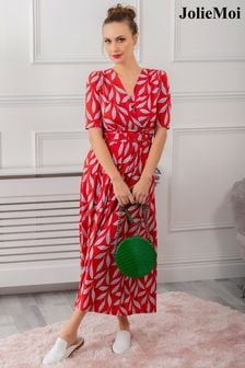 Jolie Moi Red Print Jersey Maxi Dress (U68829) | 114 €
