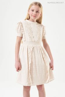 Angel & Rocket Cream Lace Trim Dress (U69131) | €19 - €21