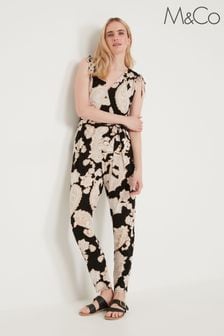 M&Co Black Paisley Print Jumpsuit (U69320) | €19