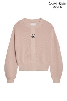 Calvin Klein Jeans Pink Monogram Jumper (U69521) | €89