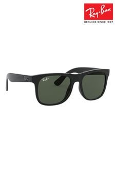 Ray-Ban Junior Justin Black Sunglasses (U70520) | €112