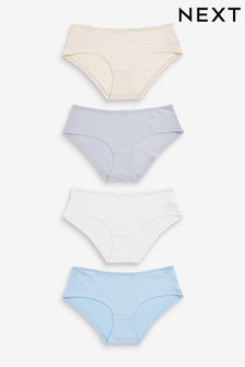 Pastelové barvy - Sada 4 kalhotek s vysokým obsahem bavlny (U70588) | 260 Kč