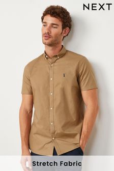 Stone Slim Short Sleeve Stretch Oxford Shirt (U70888) | 32 €