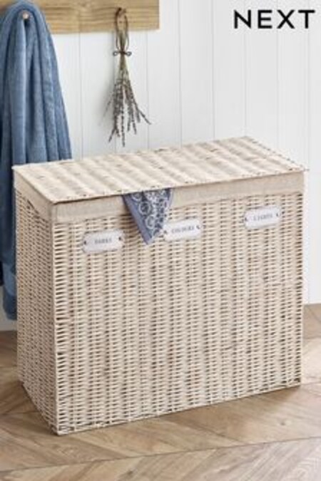Panier à laverie en osier (U71013) | €74