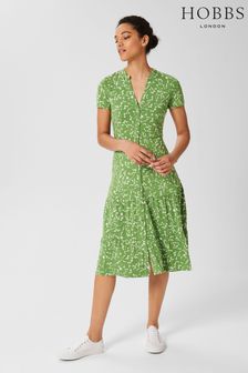 Hobbs Green Jacinta Dress (U71019) | ₪ 461