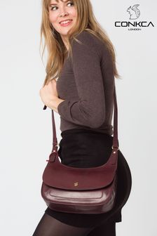 Conkca Ellipse Leather Cross-Body Bag (U71263) | €78