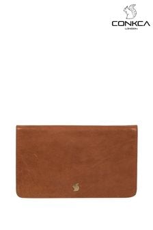 Conkca Cherish Leather Clutch Bag