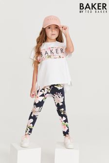 Baker by Ted Baker Navy Legging and T-Shirt Set (U71363) | KRW59,100 - KRW67,300