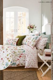 Laura Ashley Crimson Red Wild Meadow Duvet Cover And Pillowcase Set (U71409) | AED250 - AED499