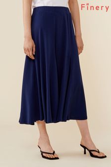 Finery Navy Blue Delores Skirt (U71630) | €62