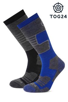Tog 24 Blue Linz Ski Socks 2 Packs (U71881) | AED222
