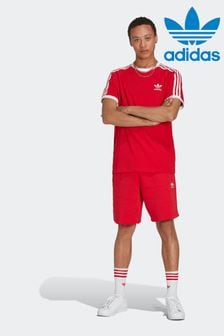 Красный - Футболка с 3 полосками adidas Originals Adicolor Classics (U71918) | €37