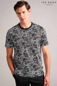 Ted Baker Tenant T-Shirt mit Paisley-Muster, Schwarz (U71932) | 34 €