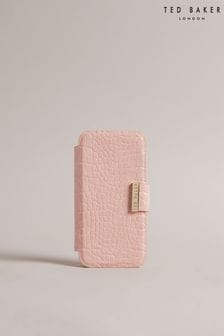 Розовый чехол для карт для Iphone 13/14 с эффектом крокодиловой ткани Ted Baker Khailly (U71958) | €25