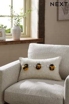 Getuftetes Kissen mit drei Bienen-Bommeln (U71973) | 21 €