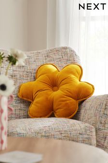 Ochre Yellow Standard Daisy 3D Cushion