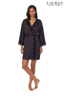 Lauren Ralph Lauren Satin Lace Kimono Robe Dressing Gown (U72249) | NT$4,150