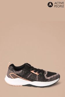 Active People Womens Black All Day OrthoLite Trainers (U72374) | €69