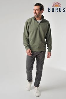 Burgs Green Upton Long Sleeve Half Zip Sweatshirt (U72521) | $79