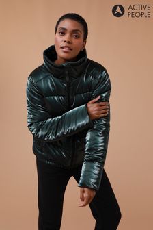 Active People Womens Khaki Green Infinity Padded Jacket (U72552) | $165