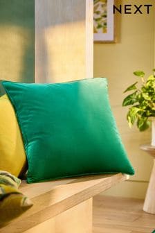 Bright Green 43 x 43cm Matte Velvet Cushion (U72689) | 9 €