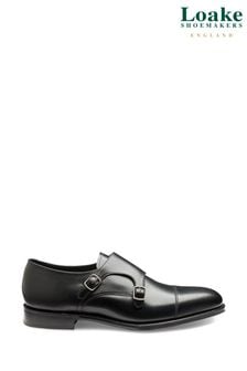 Black - Loake Cannon Twin Buckle Monk Strap Shoes (U72728) | kr5 470