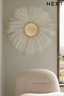 White and Gold Extra Large Pampas Grass Wall Art (U72878) | €112