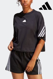 Negro - Camiseta con 3 rayas Future Icons de Adidas (U73118) | 40 €