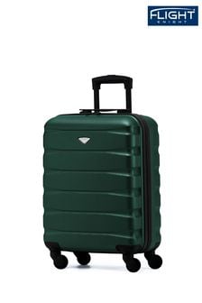 Зеленый/черный - Черная сумка для ручной клади Flight Knight 55x40x20 см Ryanair Priority 4 Wheel Abs Cabin Carry On (U73125) | €66