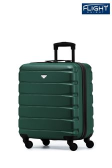 أخضر/أسود - حقيبة سفر للمقصورة ‪56x45x25‬ سم 4 عجلات صلبة من Flight Knight (U73127) | 247 ر.ق