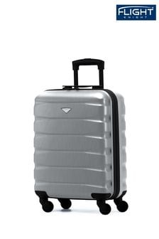 Flight Knight 55x40x20cm Ryanair Priority 4 Wheel ABS Hard Case Cabin Carry On Hand Black Luggage