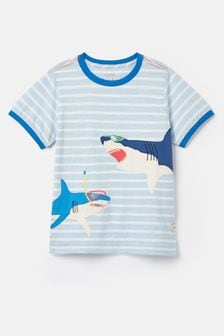 Joules Archie Blue Artwork T-Shirt (U73140) | $30 - $33