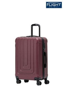 Бордовый - Легкий чемодан в клетку на 4 колесиках Flight Knight (U73177) | €80