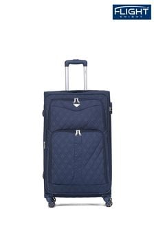 bleumarin matlasate - Zbor Knight mare softcase Verificare în valiză mare în valiză cu 4 roți (U73181) | 537 LEI