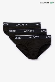Lacoste Menswear Black Briefs 3 Pack (U73641) | $59