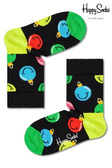 Happy Socks Kids Jingle Smiley Black Socks (U73713) | €5