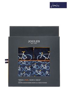Joules Blue Put A Sock In It Socks And Boxers Gift Set (U73860) | €10.50