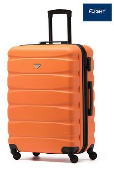 Flight Knight Orange/Black Medium Hardcase Lightweight Check In Suitcase With 4 Wheels (U74076) | €77