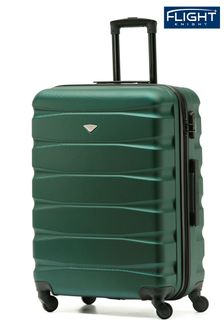 Flight Knight Forest Green/Black Medium Hardcase Lightweight Check In Suitcase With 4 Wheels (U74080) | €95