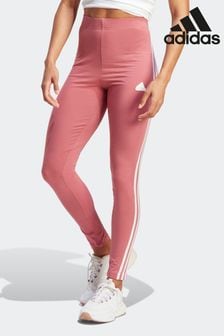 adidas Pink Future Icons 3 Stripe Leggings (U74088) | €21